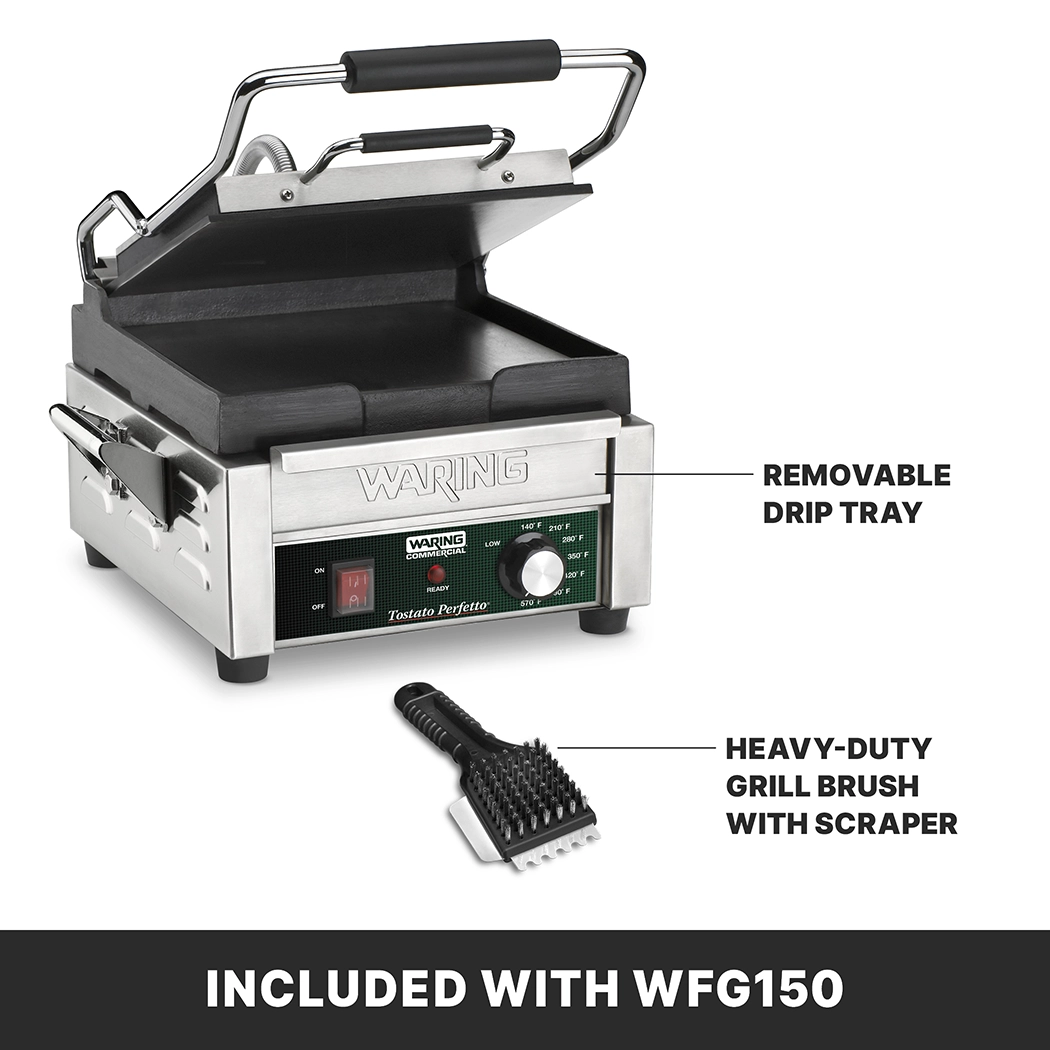 Flat Panini Grill, 9.75" x 9.25"